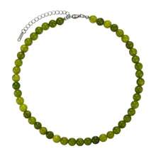 1 件新款 2025 春夏法式绿葡萄天然石串珠项链，手工锁骨链，新中式时尚配饰 - 項鍊 - 查看 4