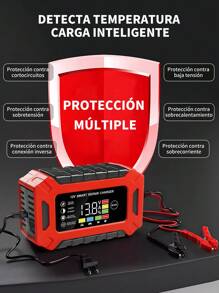 WTECH Cargador Rápido Para Inteligente Batería De Coche 12v 6a
