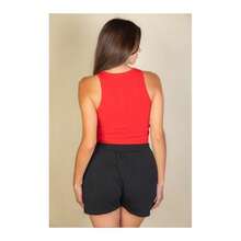 Ribbed Tank Top - trắng - Xem 3