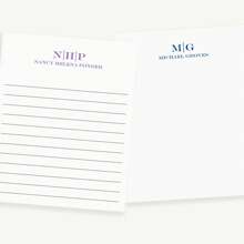 Personalized Notepad With Monogram, Custom Notepad 1st Anniversary Gift For Husband, Wedding Officiant Gift, Men's Lined Padfolio Memo Pad,Back To School,School Supplies