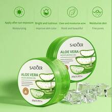 Aloe Vera Soothing Moisturizing Gel, Aloe Vera Gel Repair, Moisturize, Tighten Facial Cream - Green - View 8