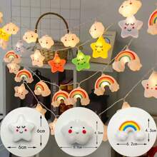 Star Light String, Clouds, Rainbow, Beautiful, Warm, Creative, Suitable For Rooms, Bedrooms, Outdoors