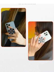 Magnetic Foldable Phone Holder With Finger Ring Slot, Compatible With IPhone And Android Phones, Extendable Stand, Birthday Gift For Family And Friends - Multicolor - View 3