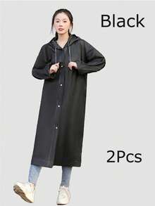 1/2 件长款 EVA 男女通用雨衣，加厚防水雨衣，男女连帽雨衣，防水、防风、快干、透气 - 非常适合骑行、徒步旅行和户外探险旅行一次性用品旅行酒店必需品户外必需品房间用品海滩旅行迷你经期一次性用品浴室配件旅行必需品旅行配件旅行必备品假期暑假学校配件返校用品 - 彩色 - 查看 18