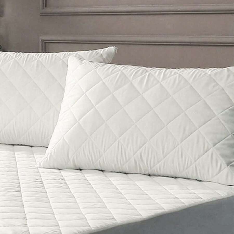 Naturals Protector de almohada Acolchado Naturals - 100% PES - ✅ Entrega 2-5 días ✅ - Ajustable - Suave, transpirable y duradero - 45x70/45x90/45x105/45x135/45x150/45x180 cm - Cubre almohada