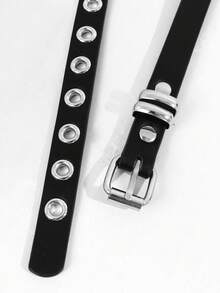 1pc Punk Rock Style Belt Buckle, Suitable For Jeans, Female Jeans, Rock Punk, Vintage, Sexy Rivet Belt, Applicable For Summer, School, Autumn, Halloween - Multicolor - View 10