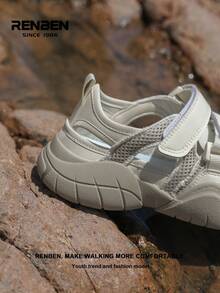 RENBEN 1 Pair Women's Slip-Resistant Water Shoes, Canvas Low-Top Hiking/Wading/Swimming/Surfing Shoes, Lightweight Breathable Beach/Camp/Party Shoes For Summer - Beige - View 9