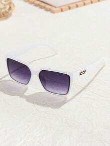 1 件男士塑料方形小框个性化时尚复古眼镜，适合休闲、驾驶、沙滩装，百搭 - 彩色 - 查看 7