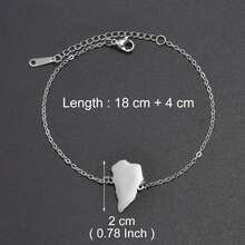 1pc 18CM + 4CM Spain Tenerife Lanzarote Palma Gomera Fuerteventura Map Bracelets For Women Girls Jewelry Bangle - Multicolor - View 21