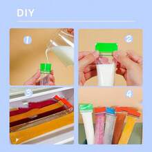 100/300/500pcs Disposable Popsicle Bag DIY Homemade Crushed Popsicles Pe Material Make It More Reassuring To Make Ice By Yourself. No Leakage. Double-Sealed Thickened Edges Less Likely To Crack. Sealed Popsicle Bag