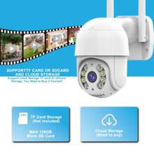[Visione notturna ad alta definizione] Telecamera di sicurezza senza fili con rotazione a 360°, 1080P, audio bidirezionale + rilevamento umano AI, sorveglianza interna/esterna domestica/aziendale impermeabile