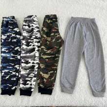 Kit 4 calças de moletom infantil | Masculino | Tam 4 ao 10 | REF 2415