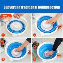 Portable Washing Machine Mini Foldable Washing Machine Small 2 In 1 USB Portable Washer Dorm Washer For Travel - White - View 2