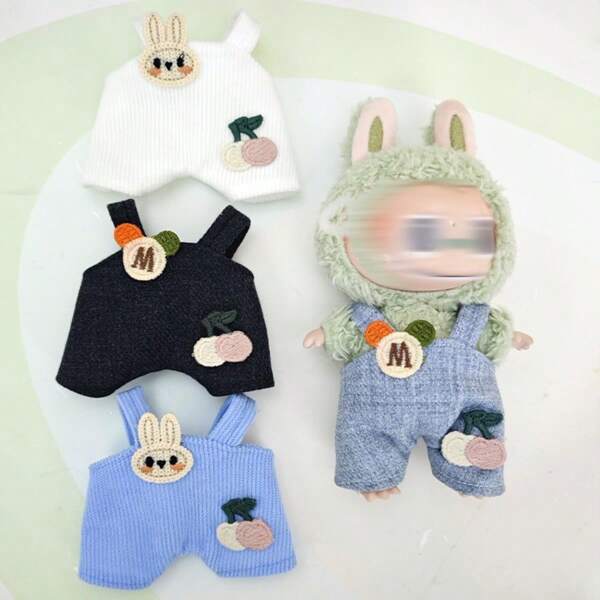 Acessório para pendurar bonecas de 17 cm, acessório para trocar roupas, par de calças, macaron para trocar de roupa (apenas roupas)