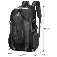 40L Outdoor-Wanderrucksack Herren Damen ,Großes Fassungsvermögen Leichter Reiserucksack,zum Wandern Radfahren Reisen Klettern Trekking,Schwarz