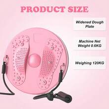 NetHong Body Shaping Waist Whisper Twisting Disc Board Waist Trainer Machine Exerciser For Lose Weight - Pink a - View 10