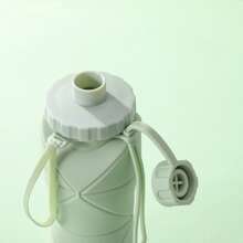 1 pieza Taza plegable de silicona creativa, botella deportiva portátil al aire libre, vaso de agua retráctil y resistente a los golpes para viajes, vaso reutilizable al por mayor