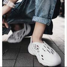 Women Men Casual  Sports Shoes Sandals Breathable Foam Runner Shoes Outdoor Walking Slippers Garden Clogs Slip On Beach Sandal Summer Water Shoes For Unisex - Blanco - Ver 7