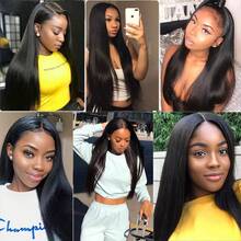 10A Brazilian Straight Human Hair 3 Bundles 28 30 32 Inch Straight Bundles Human Hair 100% Unprocessed Virgin Hair Weave  1B Black - Natural Black - 查看 9