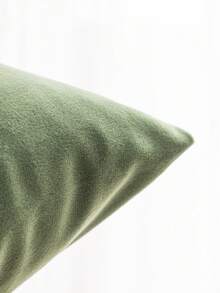 1 件/2 件双面天鹅绒抱枕套，现代简约加厚纯色天鹅绒靠垫套，适用于客厅卧室沙发，季节性使用，无枕芯，30*50 厘米和 45*45 厘米 - 墨綠色 - 查看 4