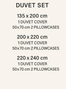 Conjunto de cama de 3 peças com design turco, macio e aconchegante, capa de edredom e 2 fronhas, 135 x 200 cm, 200 x 220 cm, 220 x 240 cm