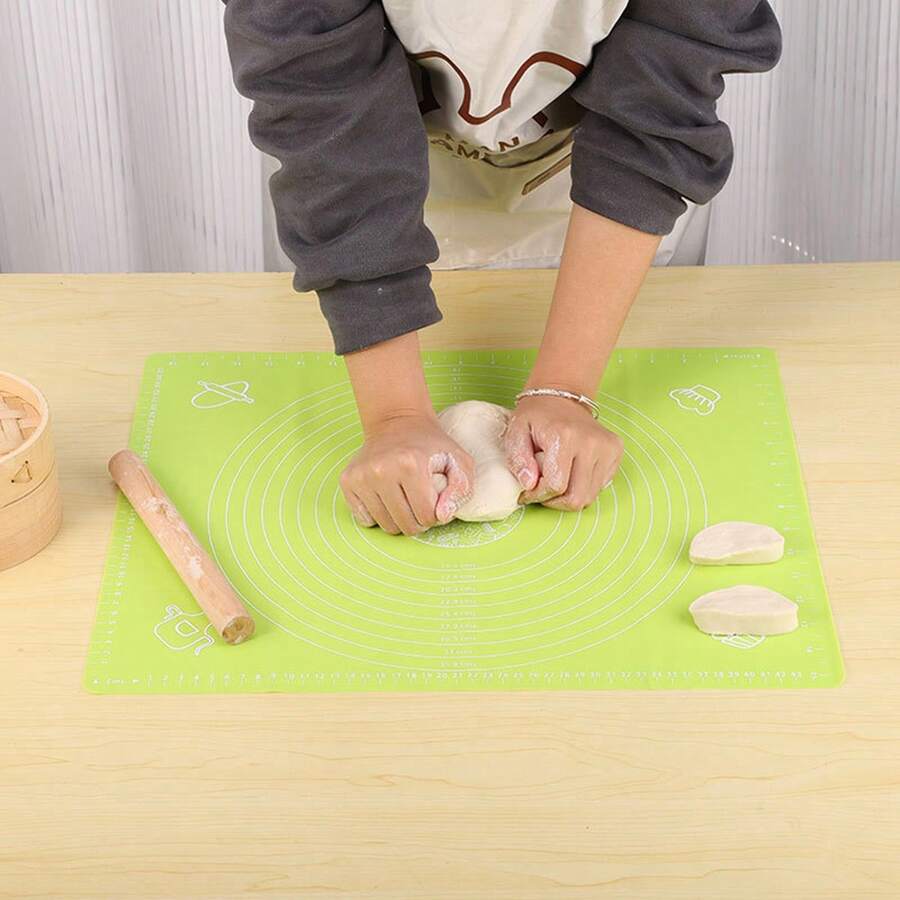 1 件装硅胶揉面垫面团垫烘焙工具擀面垫烘焙用 - 綠色 - 查看 1