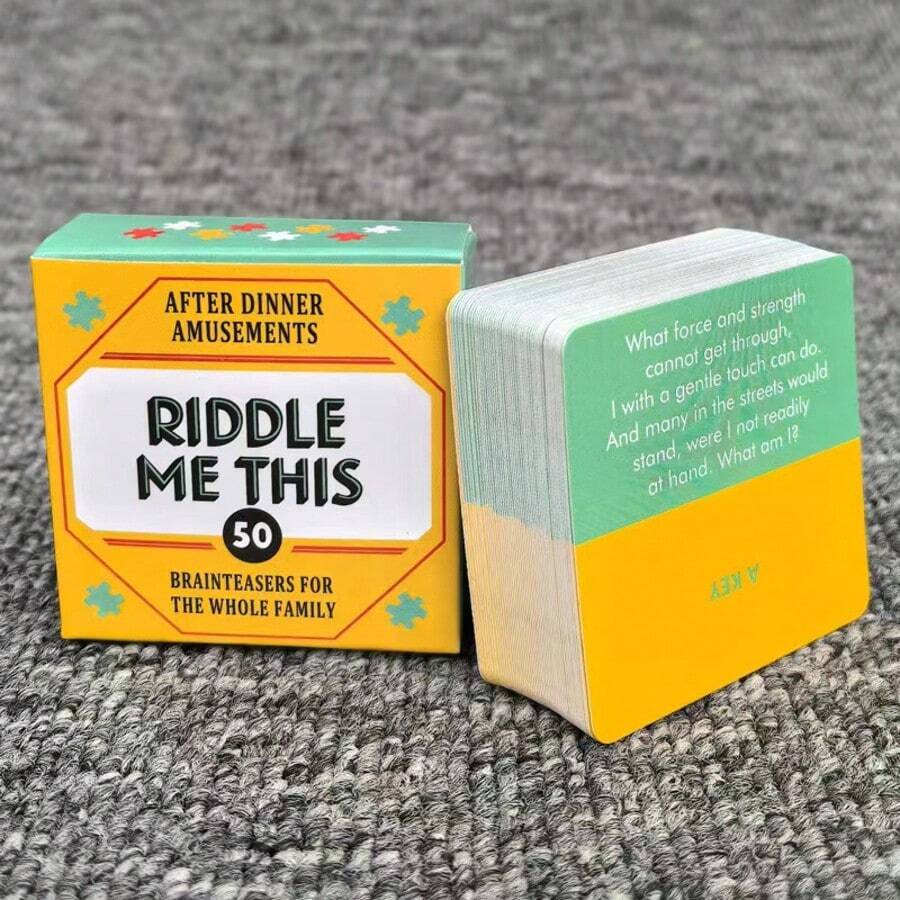 After-Dinner Entertainment - 50 Card Deck, Family Table Game, Paper Material, Quick-Witted And Word Game, Party Game Cards (Mini Version 5*5cm)