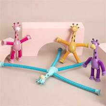 2-packs, 4-packs interactieve zuignap giraffe speelgoedset - perfect voor die saaie werkdagen - een stressverlichtende sensorische ervaring - ideaal paascadeau, Dicks-speelgoed, squishes, speelgoed uit een verkoopautomaat, squishyset, stressbal, die