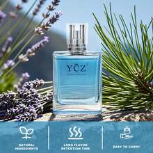 YCZ Men's Cologne 1.7 Oz (50 Ml) – Timeless Gentleman's Fragrance, Long-Lasting Fresh & Captivating Scent, Elegant Daily Wear For Men - 淺藍色 - 查看 3