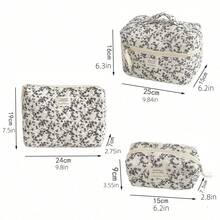 3 Pieces Makeup Bag Quilted Makeup Bag Silk Ribbon Makeup Bag Set Flower Travel Wash Bag,Room Decor, Bags,Makeup Bag,Vanity,Travel,Make Up Bag,Travel Essentials,Organizer,Storage,Travel Essential,Makeup Organizer,Makeup Bags,Toiletry Bag,Desk Organiser,Cosmetic Bag,Makeup Pouch,Make Up Organize,Vanity Accessories,Make Up Pouch,Makeup Bags,Cosmetic Bag,Makeup Organiser,Travel,Makeup Pouch,Bag,Vanity,Make Up Pouch,Travel Essentials,Pouch Bag,Travel Essential,Vanity Accessories,Small Makeup Bag,Makeup Pouch,Cosmetic Bag,Travel Essential,Large Capacity,Large Makeup Bag,Christmas Gifts,Pouch,Travel,Gifts For Women Travel Essential,Pouch,Clutch / Small Handbag, Makeup Organizer,Makeup Organize,Pouch,Brush Holder,Mini Pouch,Large Capacity Pouch,Gifts For Women,Christmas Gifts,Gift Ideas For Women - Black and White - View 11