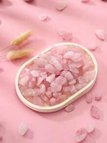 Frammenti di cristallo di quarzo rosa naturale - Ciottoli decorativi per acquari, contenitori di vetro, giardini Zen e giardini delle fiabe - Tonalità rosa tenui per decorazioni di paesaggi estetici, decorazioni per cortile esterno