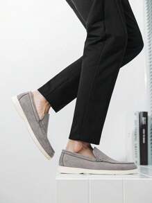 Mocasines casuales para hombre, zapatos náuticos transpirables de verano con cierre deslizante, suela plana ligera y elegante, 4 colores