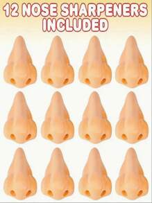 3pcs Unique Nose Shaped Pencil Sharpeners, Cute And Attention-Grabbing, Quirky Yet Fun Solution For Sharpening Pencils, Add A Touch Of Lightness And Humor To Tense Study Or Work Environment, Suitable For Students, Artists, Writers, Architects, Random Color & Style Back To School