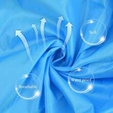 Impermeable Para Niños Ponchos De Lluvia Para Niños Capa De Lluvia Para Niños Poncho Impermeable Chubasquero Con Capucha Poncho De Lluvia Para Ciclismo Pegamento Para Pvc - Azul - Ver 5