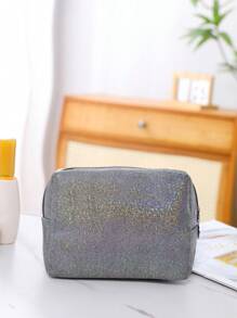 1pc Elegant Star Velvet Octagon Makeup Bag, Portable Handheld Cosmetic Bag, Large Capacity Makeup Organizer Pouch, Gold Star Sparkling Glam Ladies Clutch, Included In Link Is Makeup Bag Set