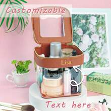 Personalized Name Letter Waterproof Makeup Bag Large Capacity Hanging Travel Storage Organizer Vanity Bag - Multicolor - View 4