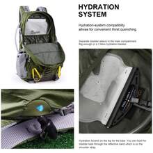 MOUNTAINTOP 40L Hiking Backpack,Lightweight Travel Backpack For Men Women Outdoor Backpacking, Camping - 40l-army Green - View 6