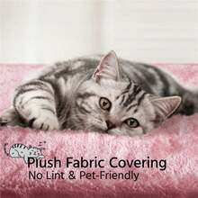 34.5" H Cat Tree Tower With Condo And Perches, Pink - Hồng - Xem 4