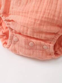 MommBaby Baby Girl Floral Lace Trim Cap Sleeve Romper, Newborn Summer Infant Bodysuit