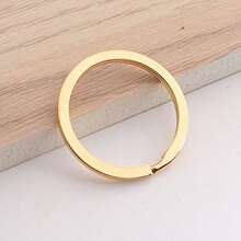 10 件不锈钢钥匙圈 25/毫米圆形扁线开口环钥匙扣用于珠宝制作钥匙扣 DIY 配件汽车配件包饰背包用于学校可爱哥特 Y2K