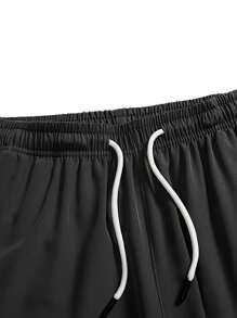3 pezzi/confezione Pantaloncini da uomo con vita con coulisse, tinta unita, leggeri ad asciugatura rapida, adatti per uso quotidiano, escursionismo, corsa, esercizi estivi
