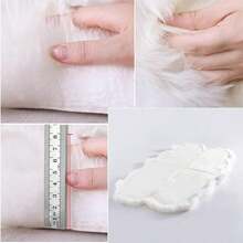 Real Genuine Sheepskin Rug Natural Sheepskin Throw Real Full Sheepskin Rugs Fluffy Fur Rug Authentic Sheepskin Rug For Living Room Bedroom White (Size : 4p(100X200cm)) - 6P - View 6