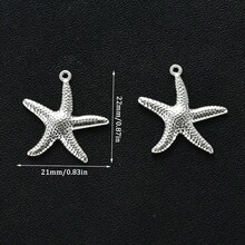 5Pcs Stainless Steel Sea Animals Shells Hollow Charms For DIY Jewelry Bracelet Necklace Earrings Making Small Pendants Findings - Multicolor - View 13