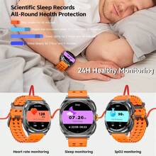 GUHUAVMI 2025 New TWS Earphones Smartwatch 2-In-1, 1.53'' HD Screen, HiFi Sound Effects, Built In Earbud, Wireless Call, NFC Smart Watch, Fitness Tracker With Pedometer, Heart Rate Sleep Monitor Smartwatch, Sports Music Watch, Compatible With IOS And Android, Compatible With Galaxy Watch 7 Ultra