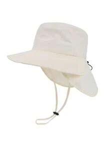 1 件速干婴儿/儿童太阳帽，带大披肩和宽边，适合夏季儿童男孩女孩户外活动、公园、海滩、游泳防晒帽 - 彩色 - 查看 7