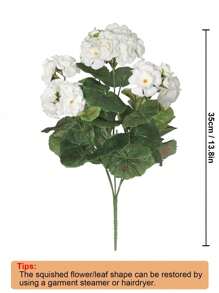 1/3 Stücke künstliche Geranie, Outdoor-Seidenblumen, künstlicher Geranie-Busch, Faux-Blumen, Geranien für die Blumendekoration zu Hause, Innen-, Garten-, Terrassen-, Grab-, Friedhofs-, Vasen-, Tischzentrumsgestecke