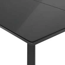 vidaXL Set da Pranzo da Giardino 5 pz Nero con Cuscini in Polyrattan - nero - Visualizzare 5