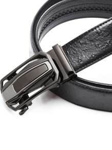 1 Stück modischer, bequemer Gürtel mit Rennauto Muster mit Automatikschließe, vielseitiges Business Accessoire, tolle Geburtstagsgeschenk Idee für den Freund