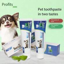 One Bottle Of Pet Toothpaste For Dogs And Cats, Fresh Breath, Tartar Cleaning For Cats And Cats, Edible Oral Care Toothpaste, Plant Extract