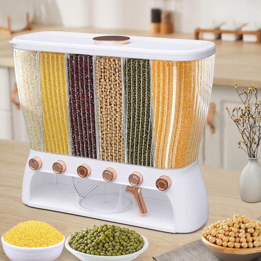 kangten Rice Storage Bins - White - View 1